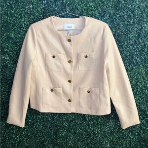 Jason Wu Cream Blazer with Gold Buttons